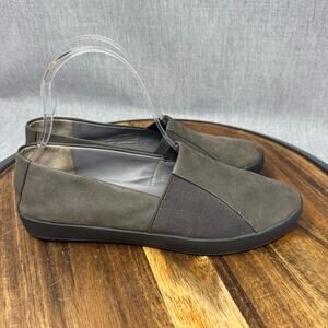 Eileen Fisher Loafers Women's Sz 7 Elastic Nubuck Chase Slip On Shoes Taupe
